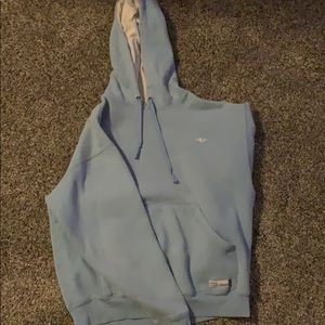 Plain blue Athletic Works sweatshirt.